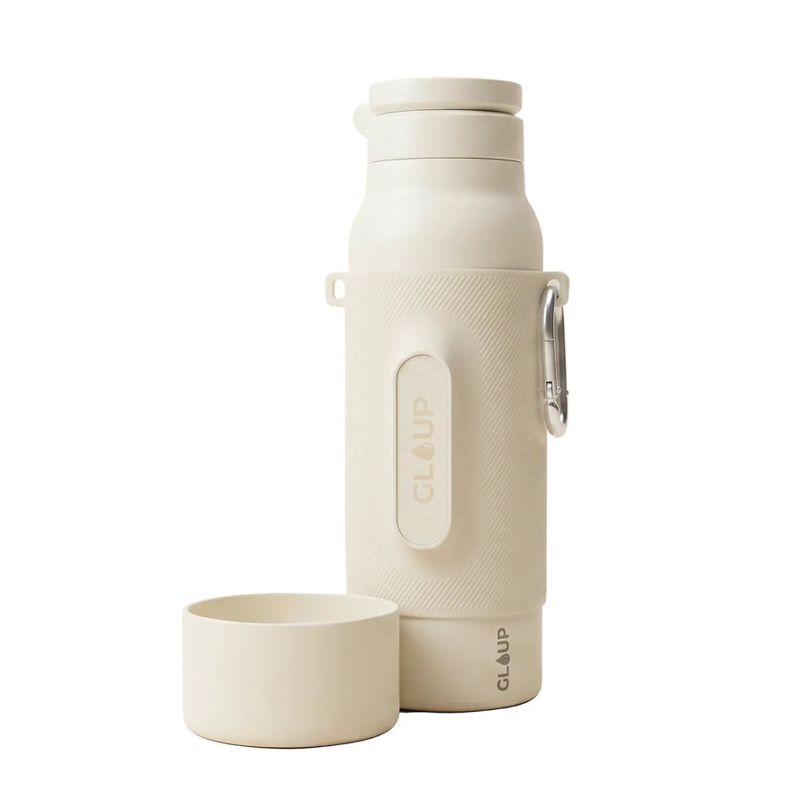 Dune creme — met karabijnhaak en bekertje