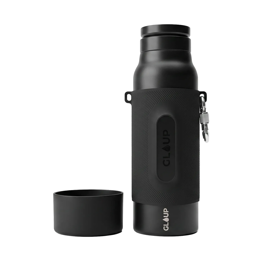 Stealth black — met karabijnhaak en bekertje